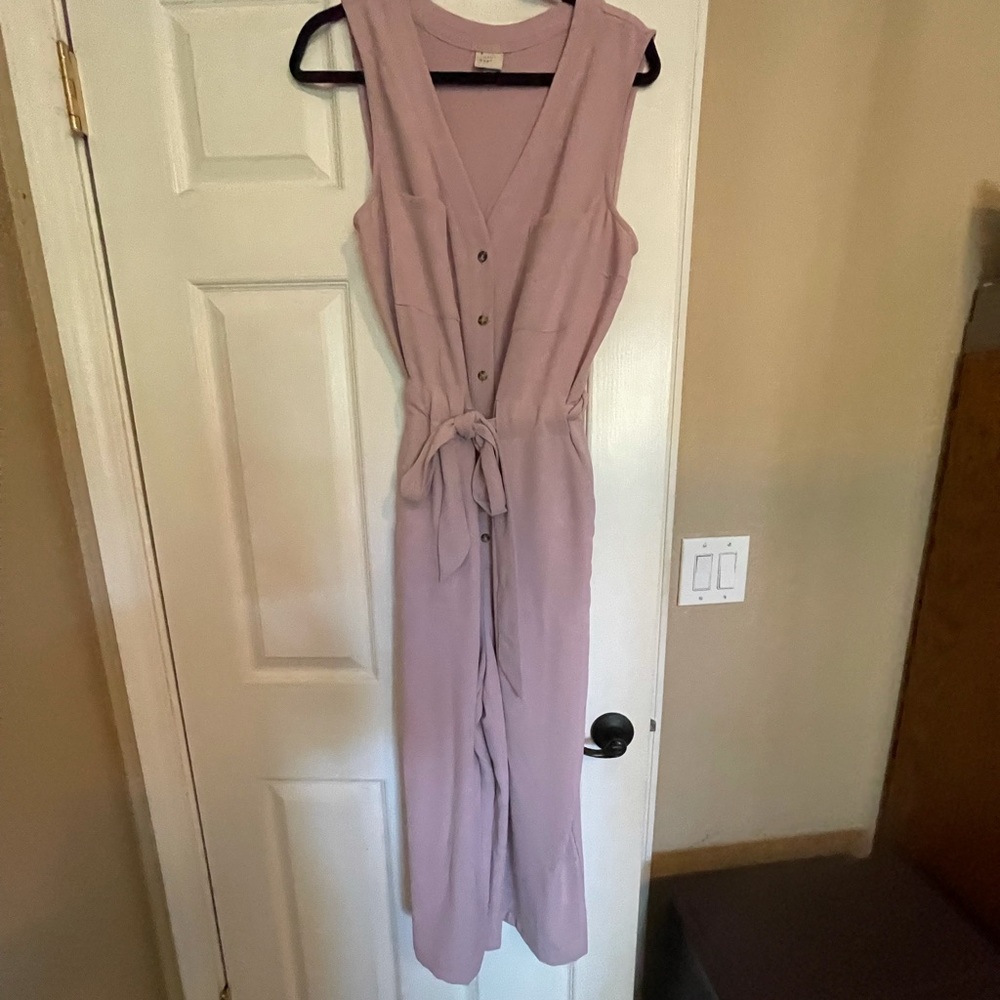 Women’s Smokey Pink Sleeveless Jumpsuit